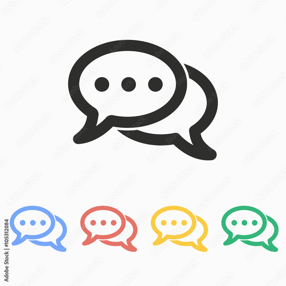 Chatting - vector icon. Chatting - vector icon.