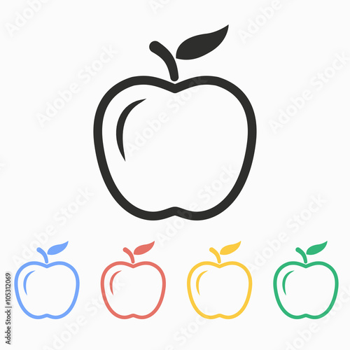 Apple - vector icon.