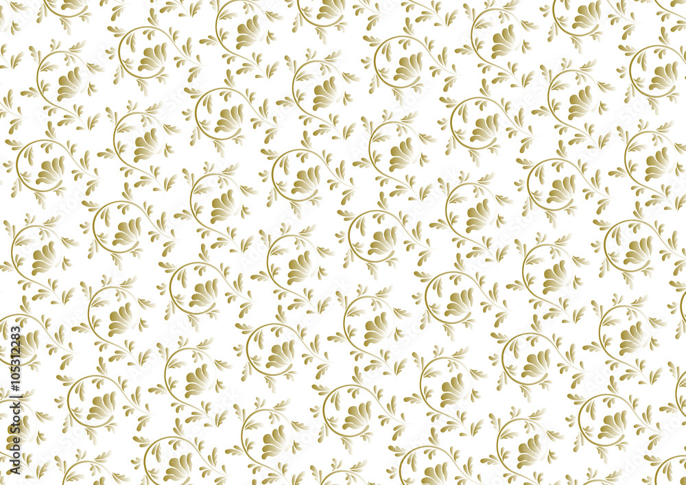 アラベスク模様のイラスト 金色 Stock ベクター Adobe Stock