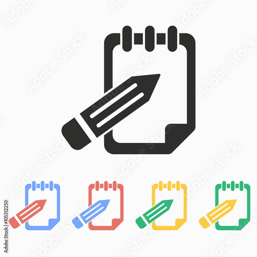 Notepad - vector icon.