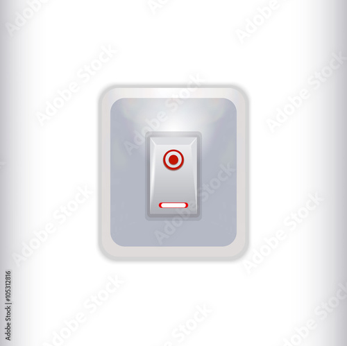 Light switch, vector