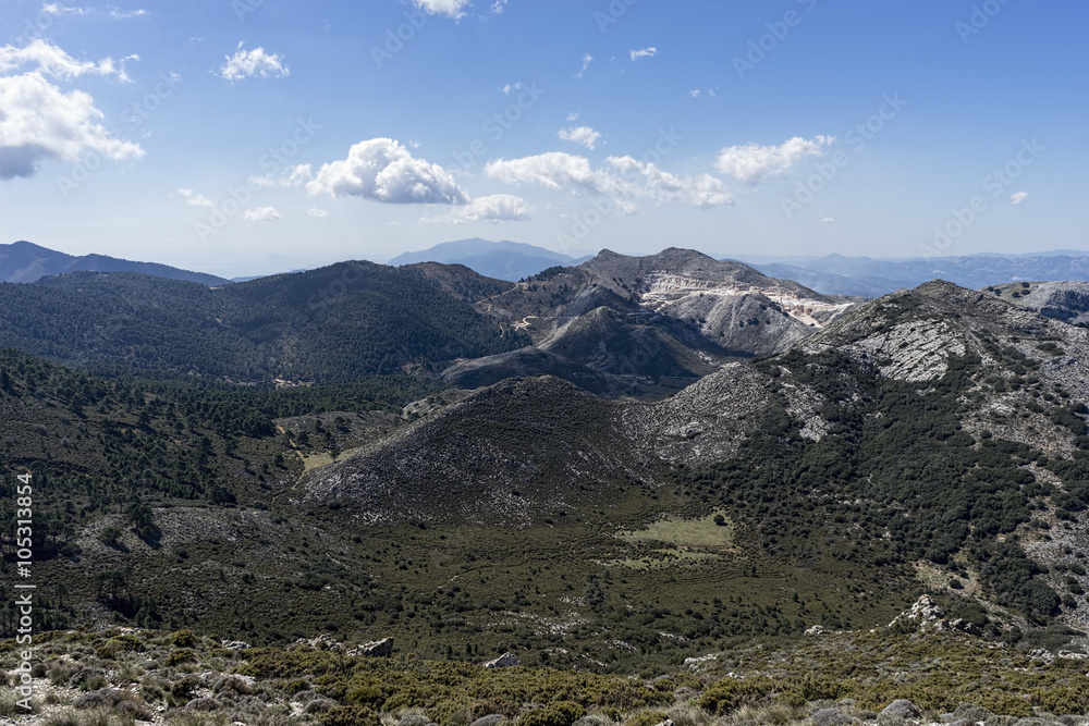 hermoso parque natural de la sierra de las Nieves en la provincia de Málaga, Andalucía hermoso parque natural de la sierra de las Nieves en la provincia de Málaga, Andalucía