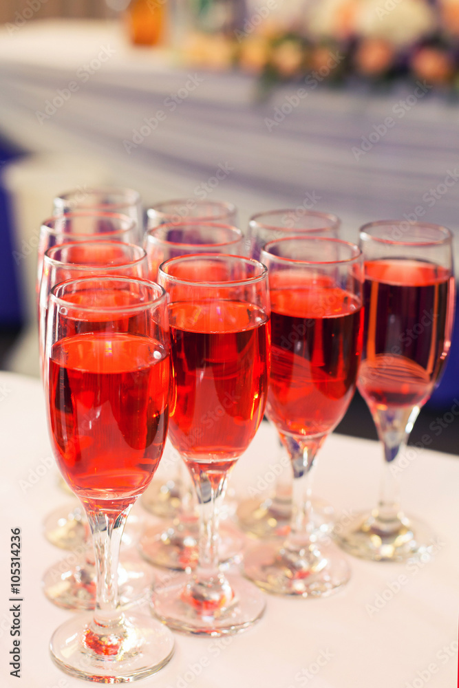 glasses of red wine to the line glasses of red wine to the line