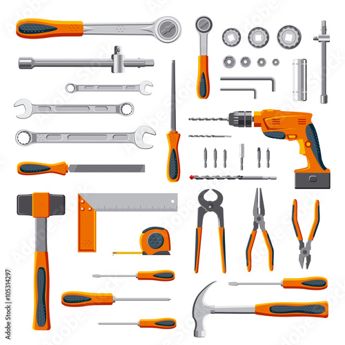 Modern mechanic DIY tools set