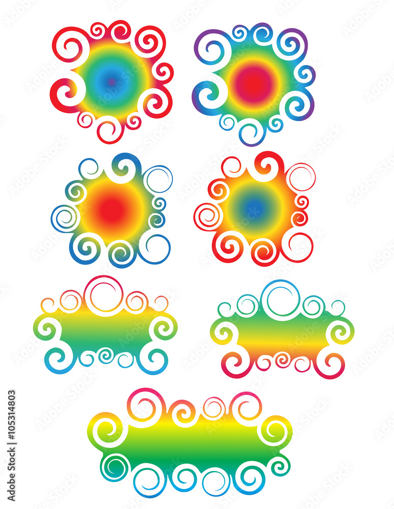 Vector background Abstract curved lines. 