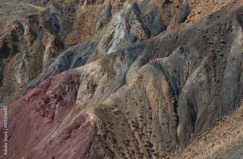Exposed geological layers