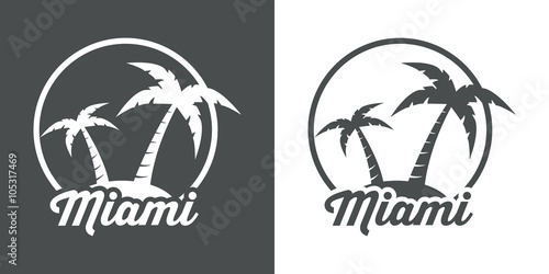 Icono plano Miami #1