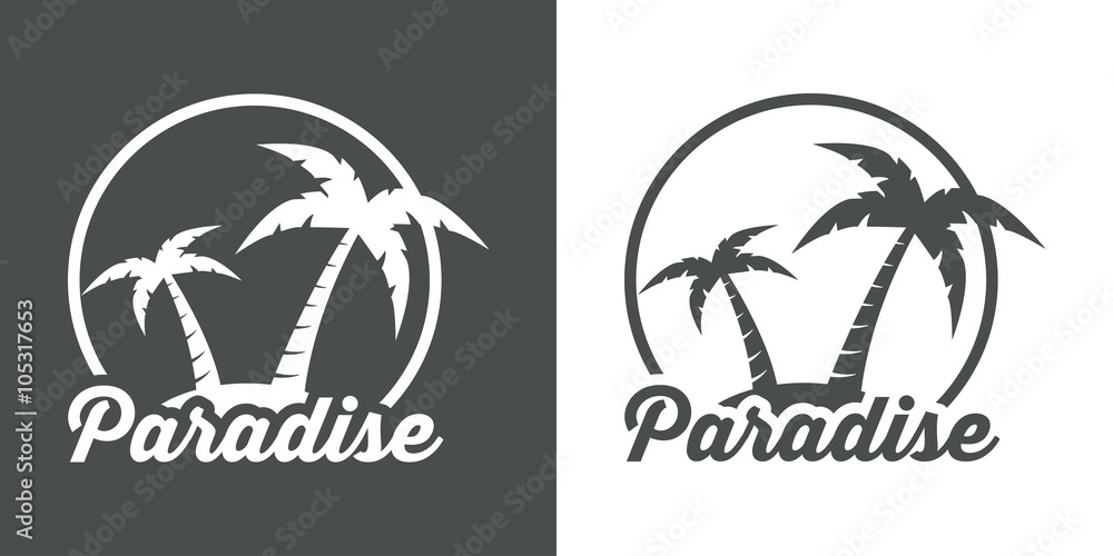 Obraz premium Icono plano Paradise #1