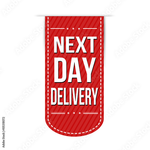 Next day delivery banner design