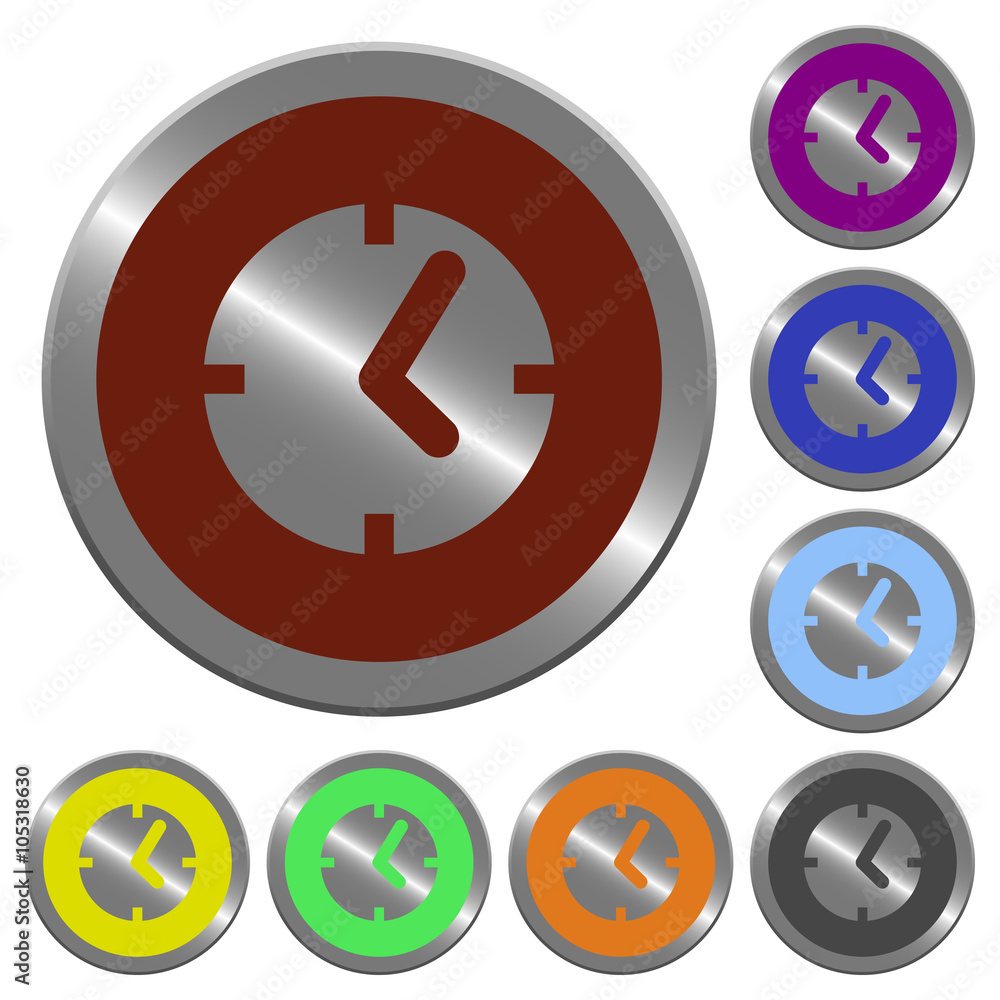 Color clock buttons