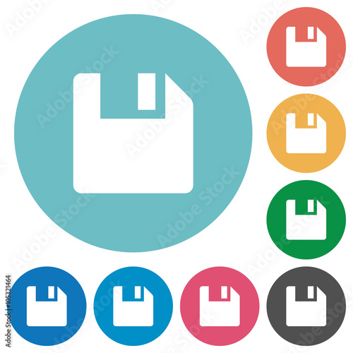 Flat save icons