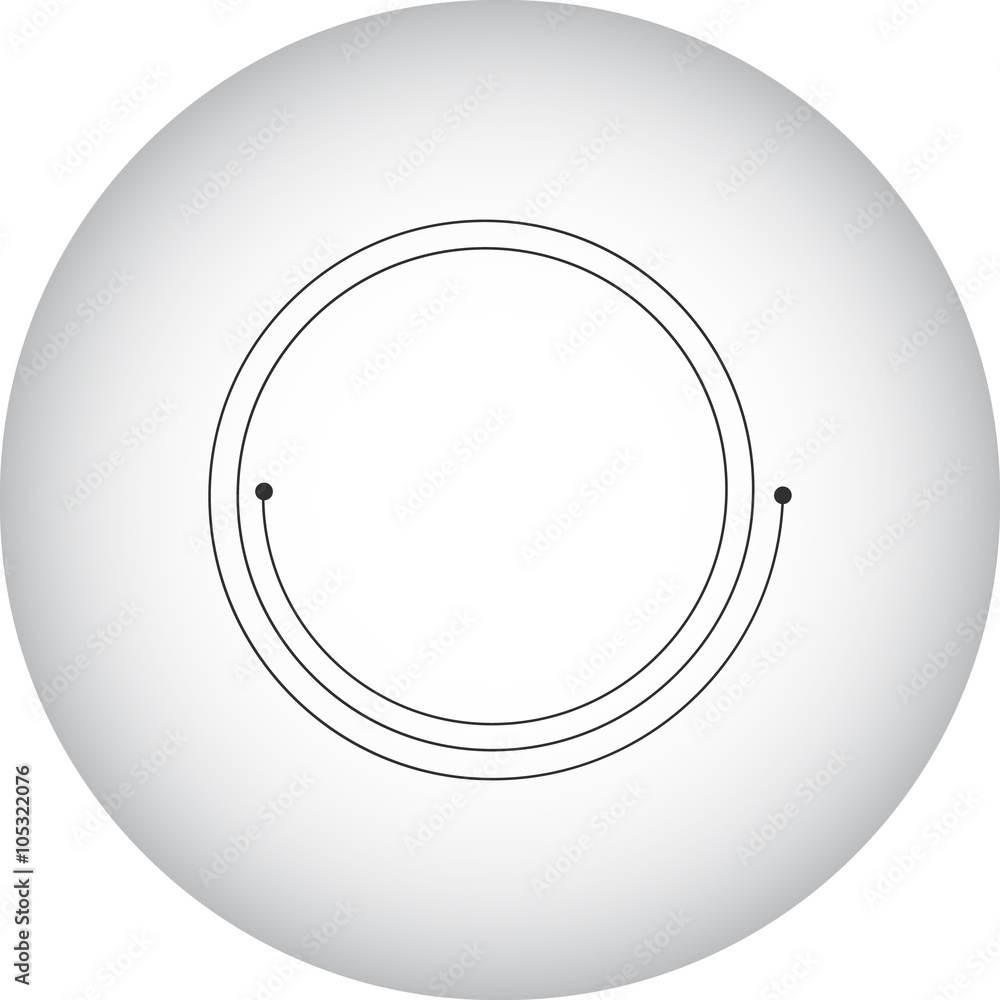 Single guitar string simple icon on round background Single guitar string simple icon on round background