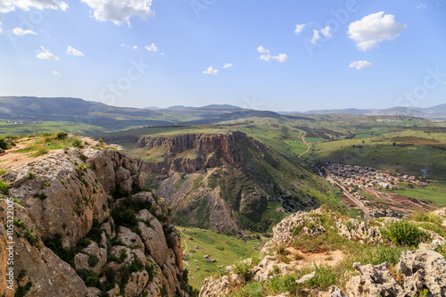 Views of Mount Arbel and rocks