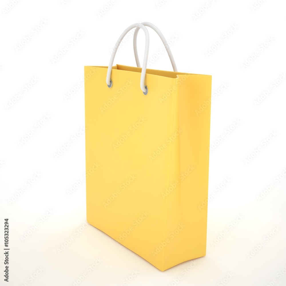 Paper Shopping Bag isolated on white background Paper Shopping Bag isolated on white background