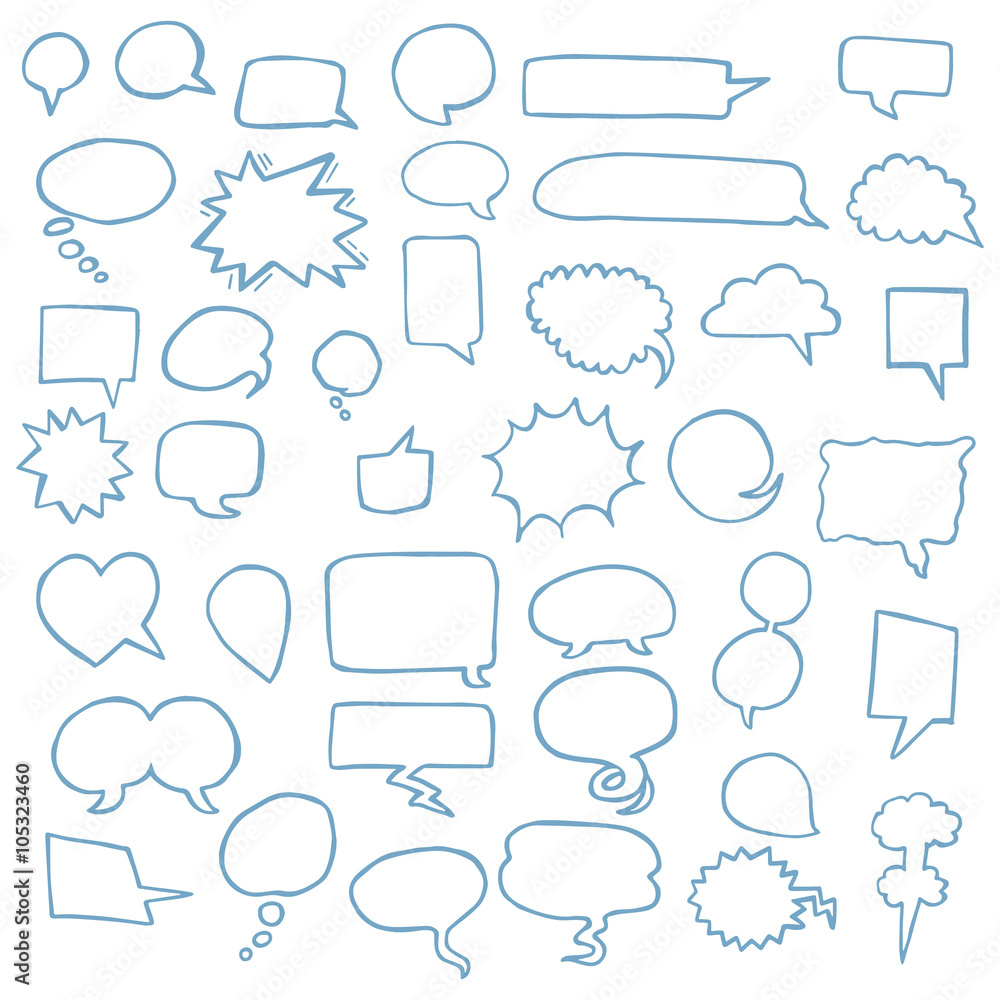 vector set of Speech Bubbles vector set of Speech Bubbles