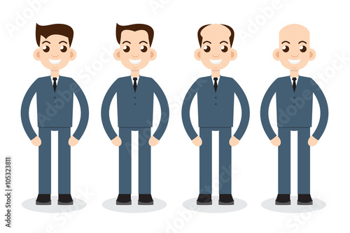 Stages of hair loss