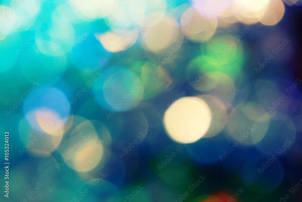 Defocused lights bokeh toned image Defocused lights bokeh toned image