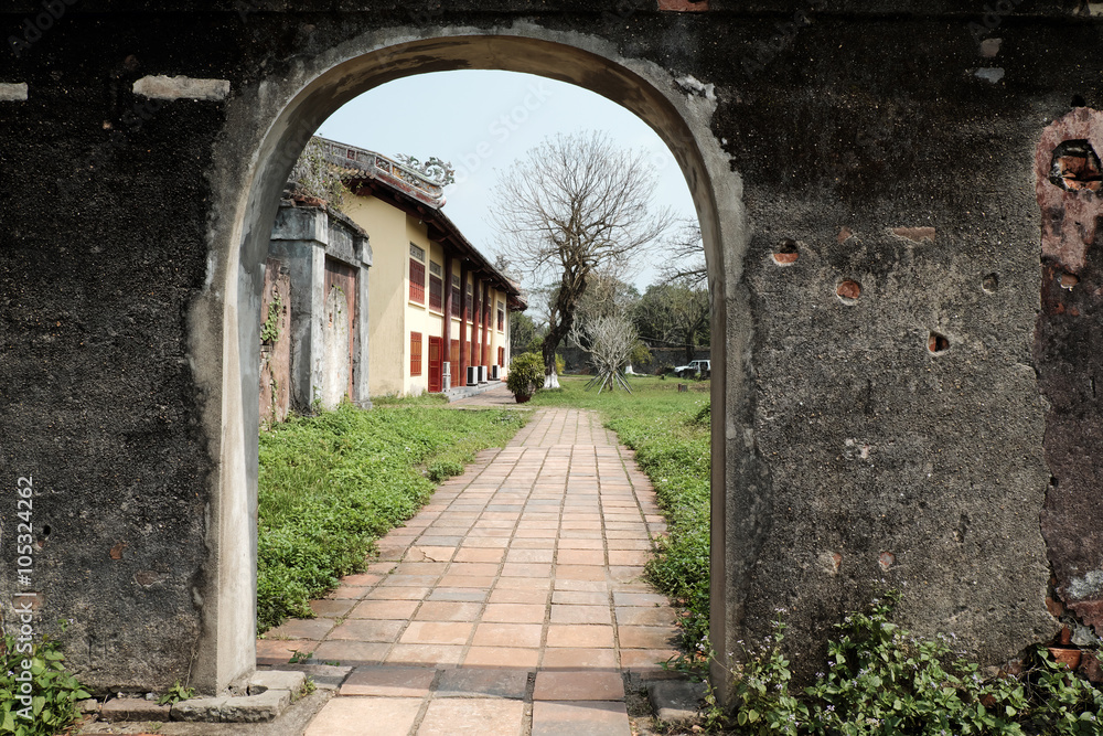 Fototapeta premium Hue Citadel, culture heritage, Dai Noi, vietnam, ngo mon