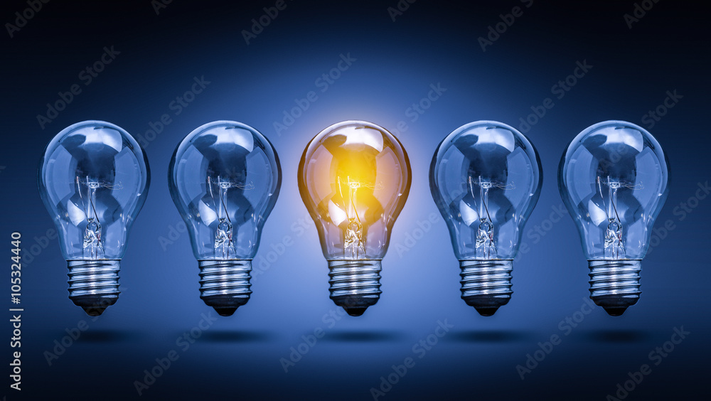 Light bulb lamps on a colour background. Light bulb lamps on a colour background.