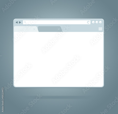 Simple Browser Window. Vector