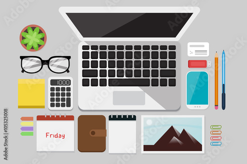 Business Flat lay