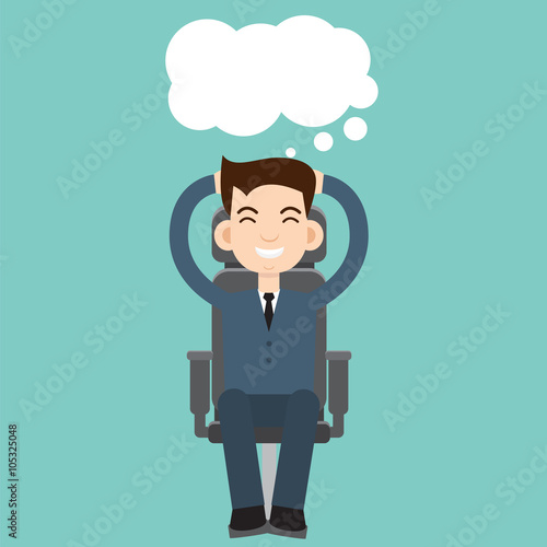 Businessman dreaming