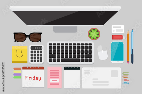 Business Flat lay