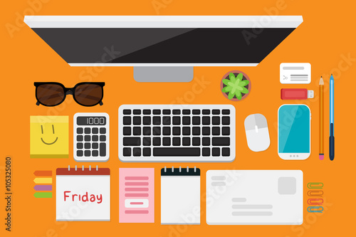 Business Flat lay