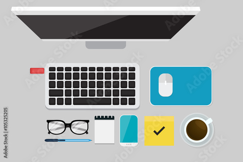 Business Flat lay