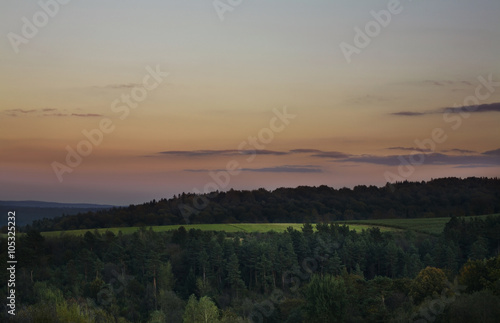 Landscape near Bircza. Podkarpackie Voivodeship. Poland