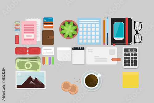 Business Flat lay