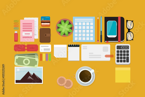 Business Flat lay