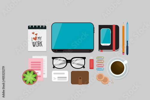 Business Flat lay
