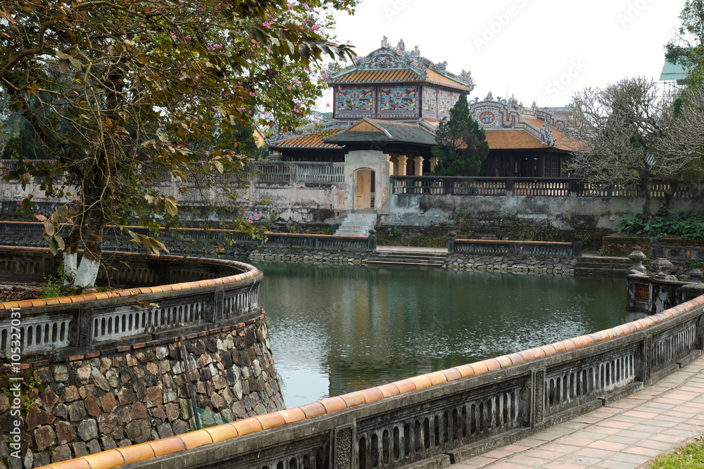 Fototapeta premium Hue Citadel, culture heritage, Dai Noi, vietnam, ngo mon