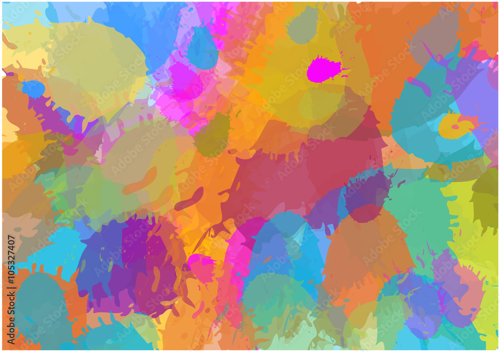 colorful vector splash background