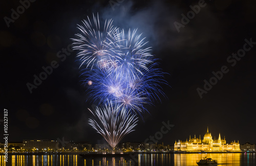 Canvas Print Fireworks