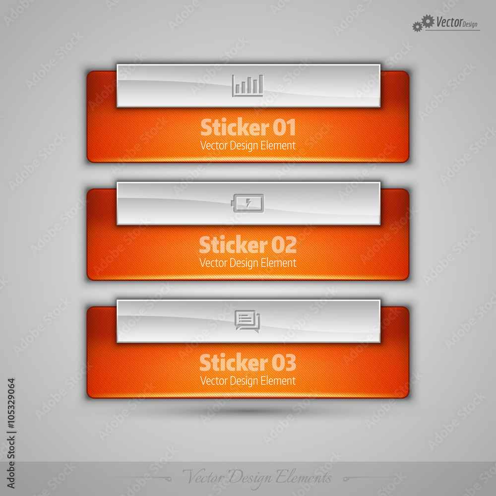 Vector business banners editable design elements for infographic Vector business banners editable design elements for infographic