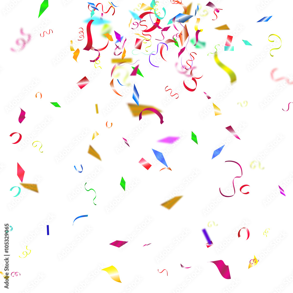 Abstract colorful confetti background. Isolated on the white. Abstract colorful confetti background. Isolated on the white.