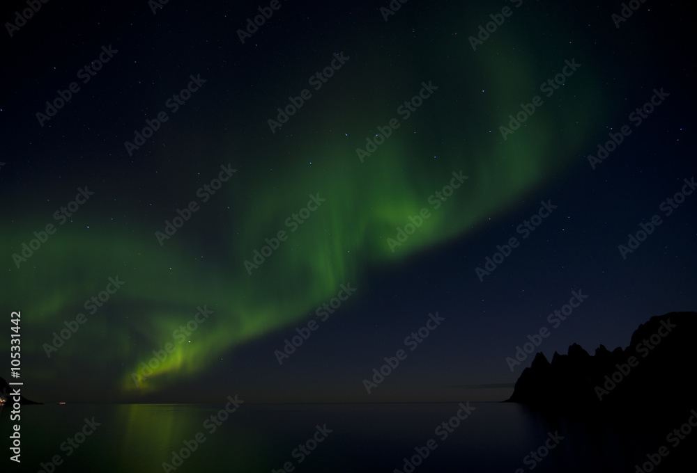 Northern lights or polar lights / An aurora is a natural light display in the sky, predominantly seen in the high latitude Arctic and Antarctic regions. Northern lights or polar lights / An aurora is a natural light display in the sky, predominantly seen in the high latitude Arctic and Antarctic regions.
