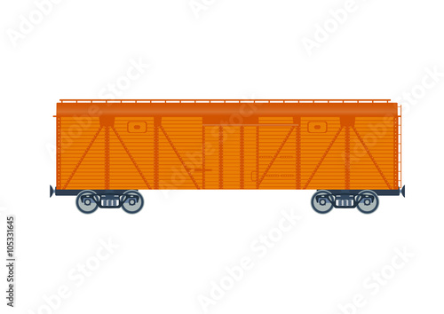 Freight railroad car.