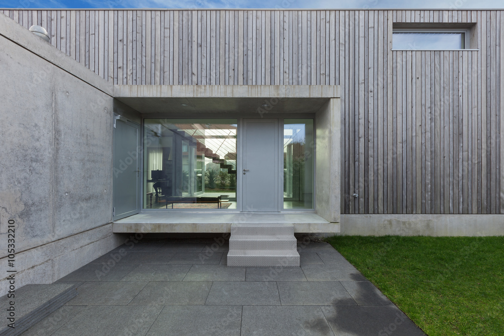 Fototapeta premium Entrance of a modern house