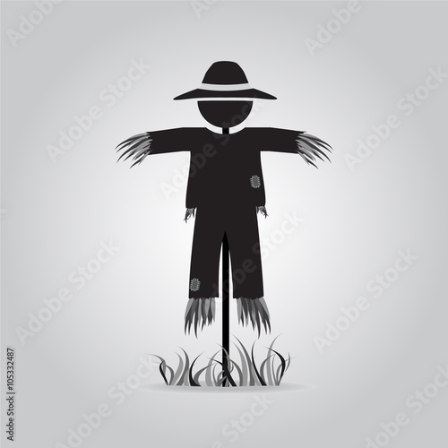 Scarecrow icon sign