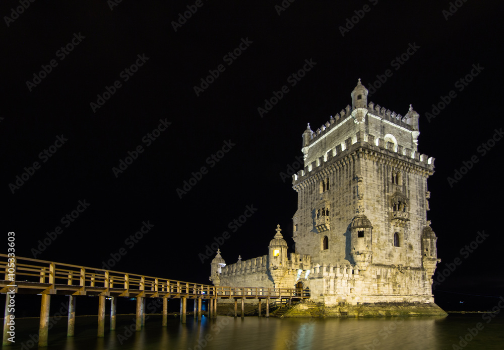 Torre de Belém à noite, Lisboa
