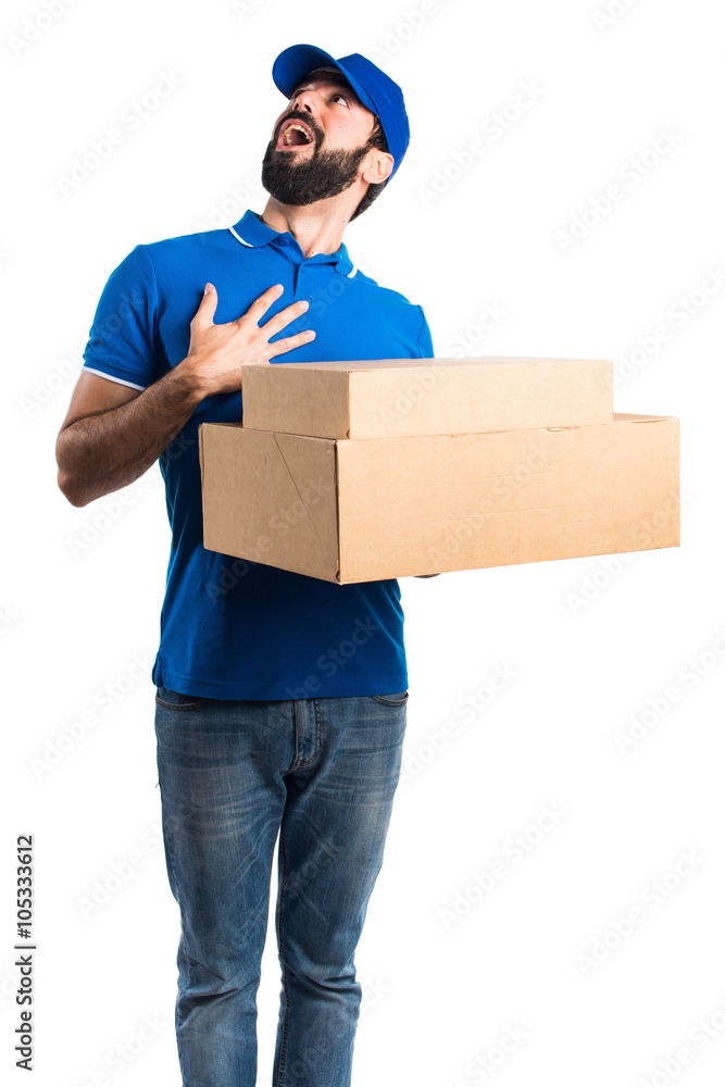 Delivery man in love Delivery man in love