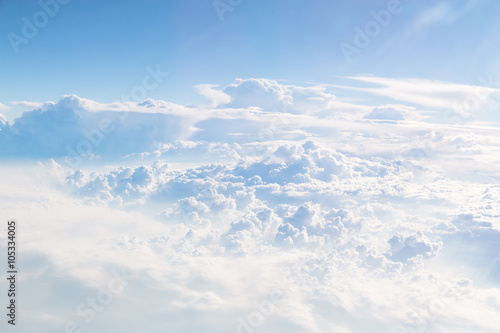 Cloudscape Blue sky and white cloud © icedea