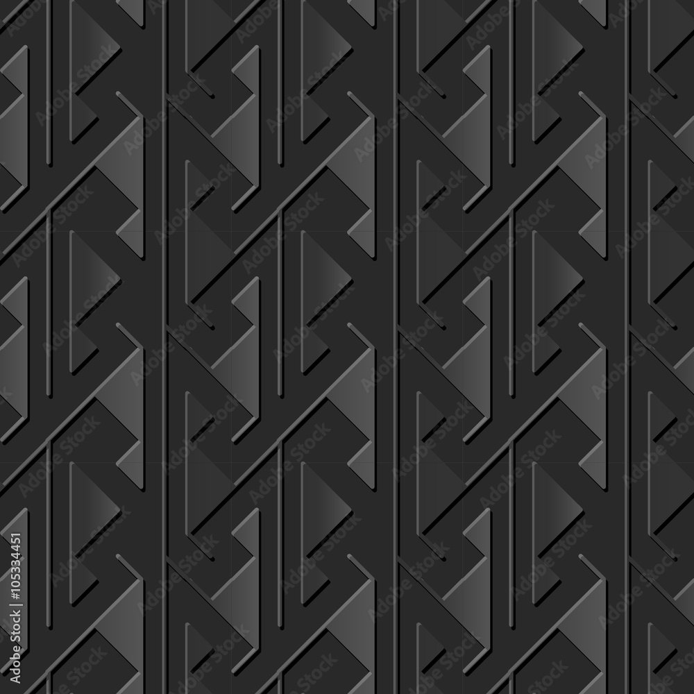 Seamless 3D elegant dark paper art pattern 365 Sawtooth Triangle Geometry
Seamless 3D elegant dark paper art pattern 365 Sawtooth Triangle Geometry