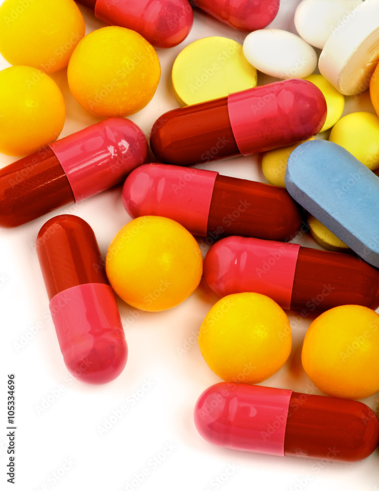 Colored Vitamin Pills Colored Vitamin Pills