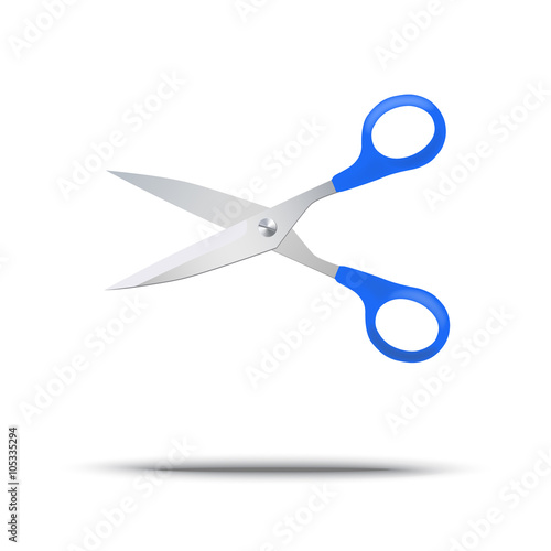 scissors isolated on white background. Vector illustration.