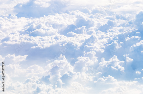 Cloudscape Blue sky and white cloud