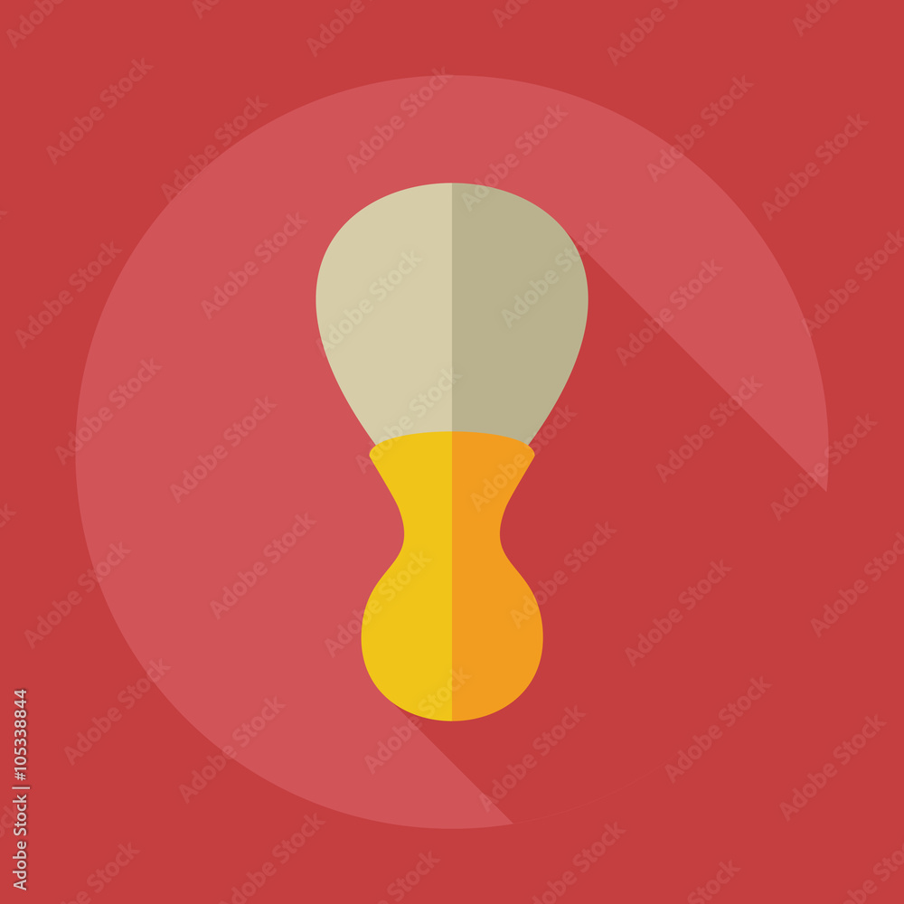 Flat modern design with shadow icons for shaving Flat modern design with shadow icons for shaving